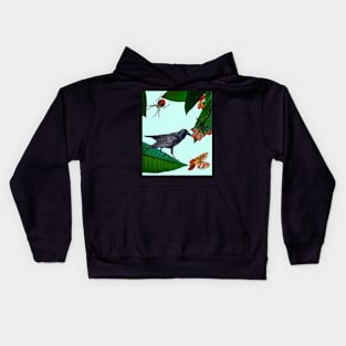 Bird and bugs Kids Hoodie